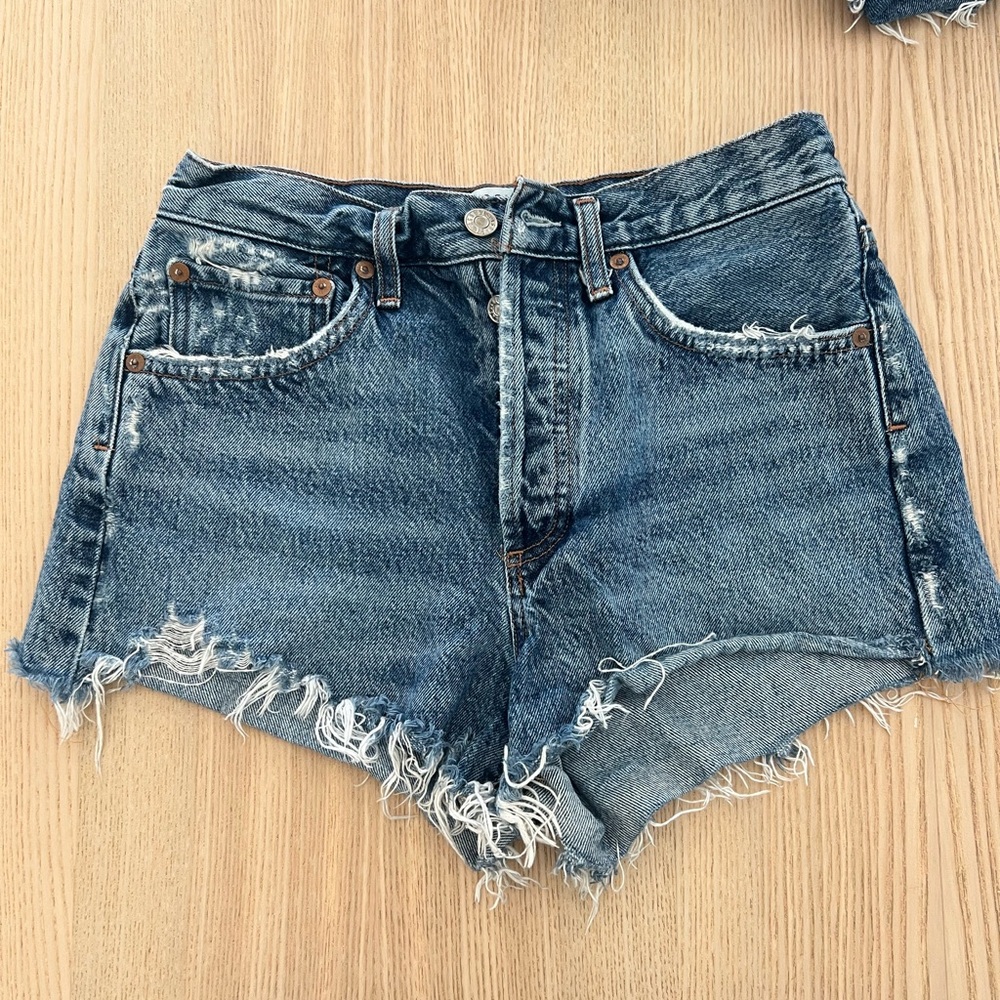 AGOLDE Parker Denim Shorts